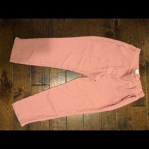 Jcrew pink rayon ankle pants size 14.